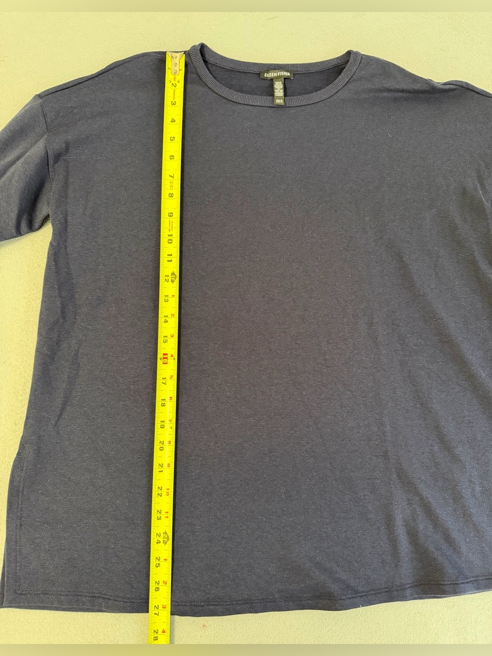 Eileen Fisher Sweater Pullover Medium Women’s Oversized Navy Blue Long Sleeve - Picture 7 of 9